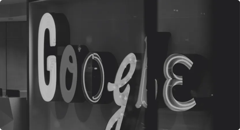 Google logo on a wall
